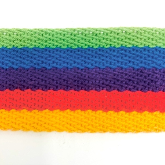 Vintage Rainbow Corded D-Ring Belt, S/M - Picture 9 of 11